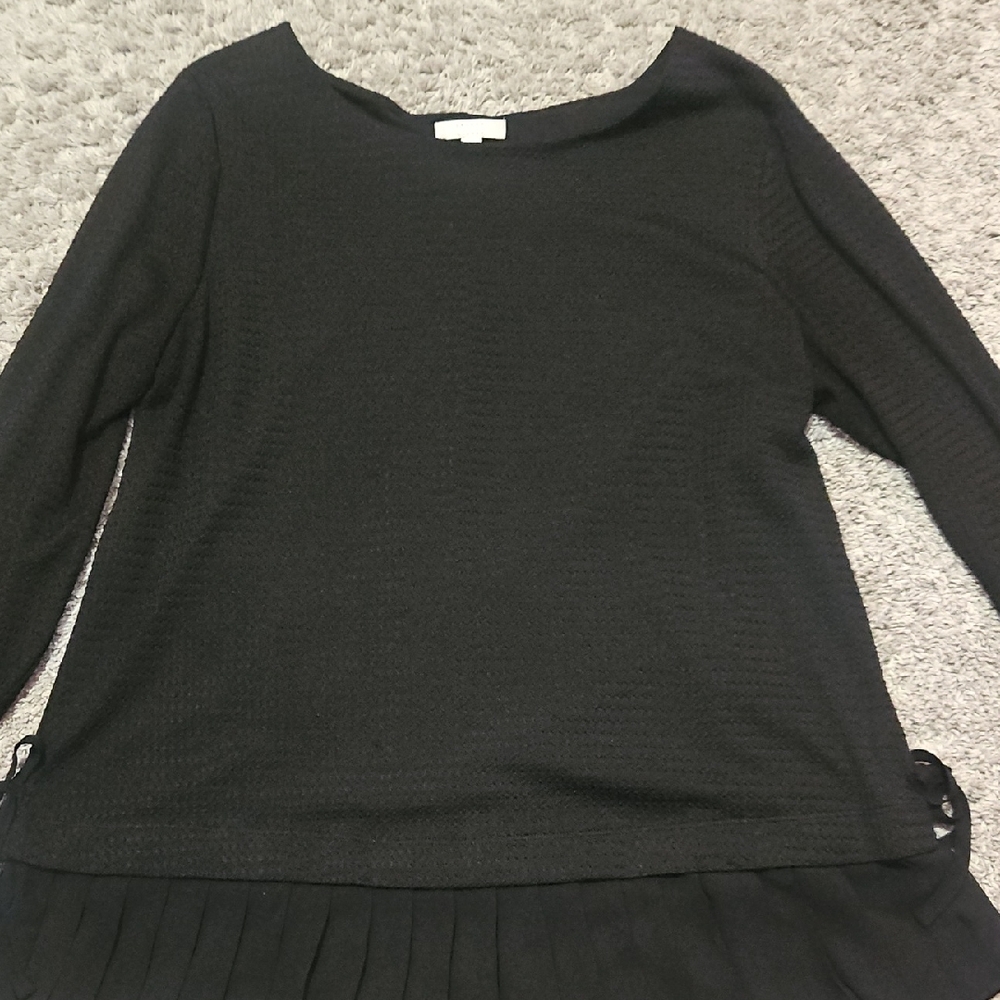 LC Lauren Conrad Elegant Black Women's Top